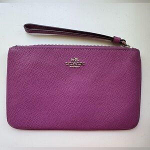 Coach Magenta Wristlet Clutch